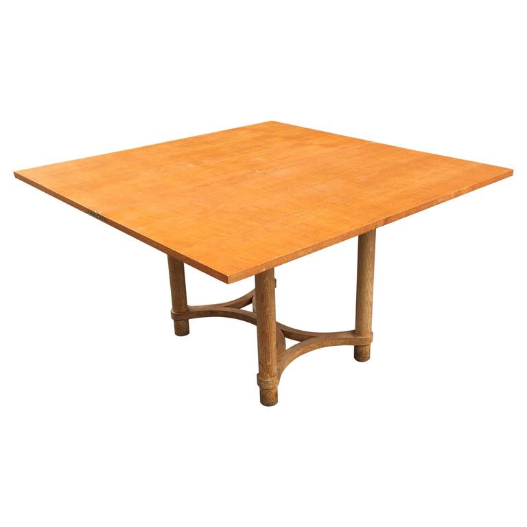 André Arbus (1903-1969) Art Deco Table With Opening And Swiveling Top -photo-2
