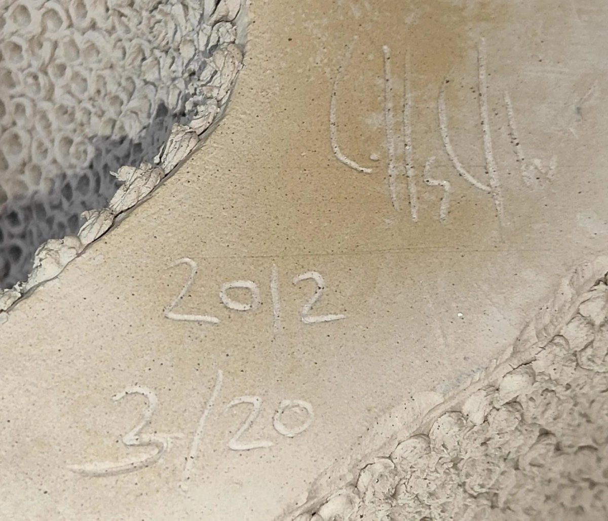 Gilles Caffier (1963) Free-form Ceramic Vase, Signed And Dated-photo-5