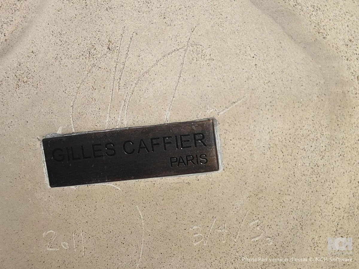 Gilles Caffier (1963) Vase En Céramique De Forme Libre ,signé Et Daté-photo-4