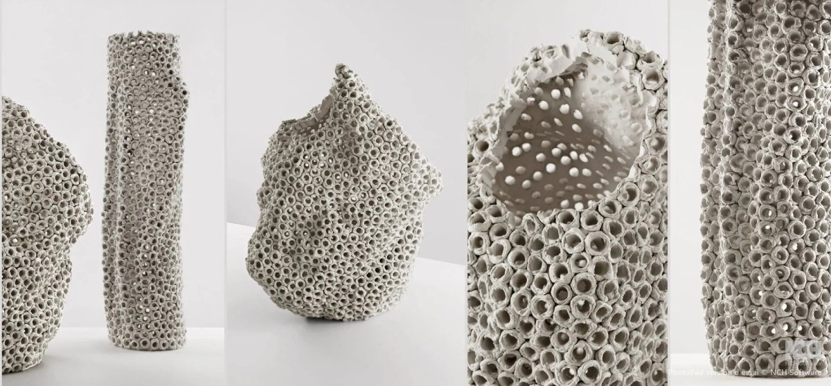 Gilles Caffier (1963) Vase En Céramique De Forme Libre ,signé Et Daté-photo-5