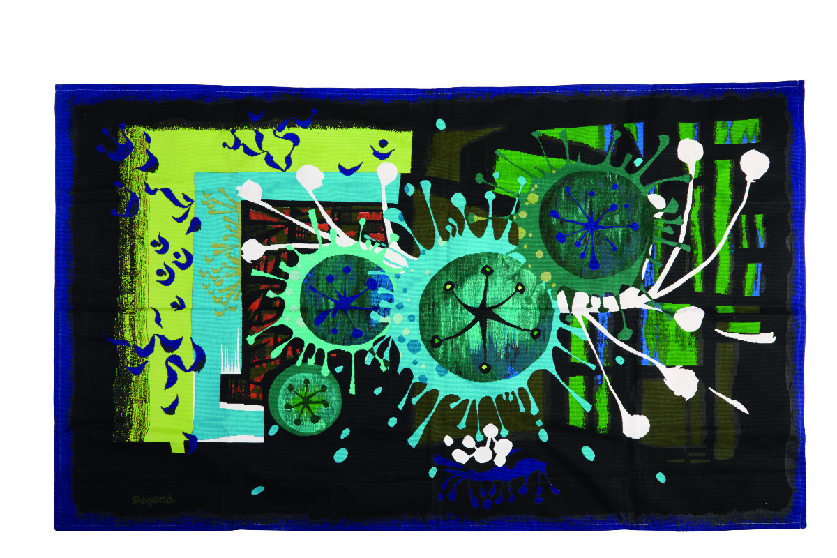 Michel Degand (1934-2021) tapisserie imprimée circa 1970