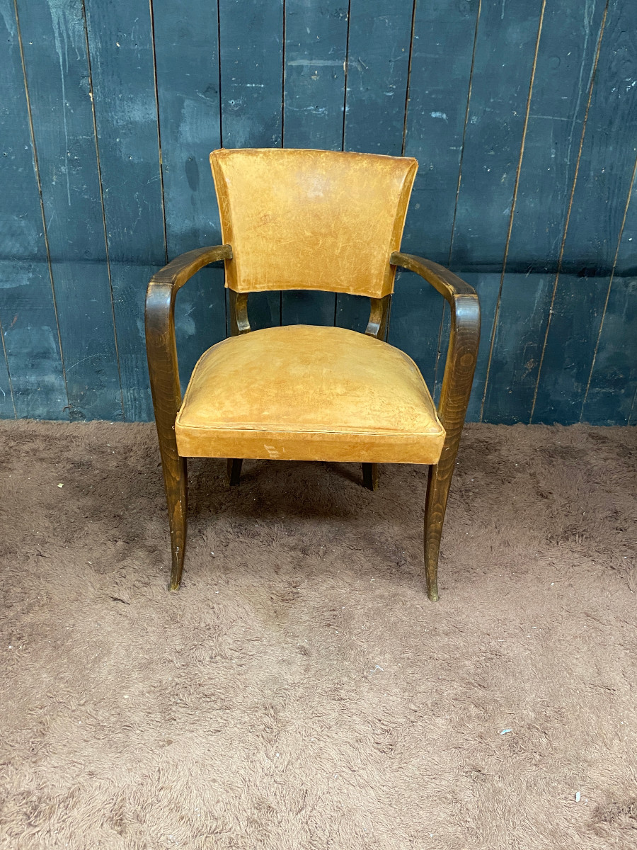 Pair Of Fully Restored Art Deco Armchairs Circa 1930-photo-6