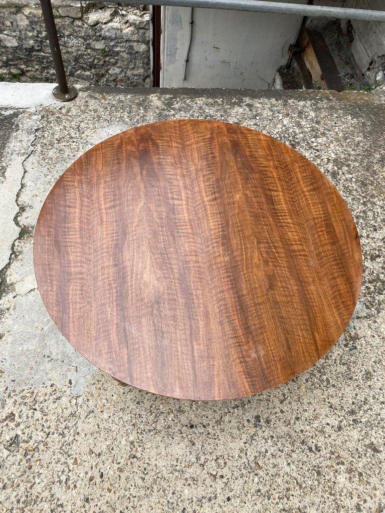 Jules Leleu, Signed Art Deco Pedestal Table, Circa 1930/1940-photo-4