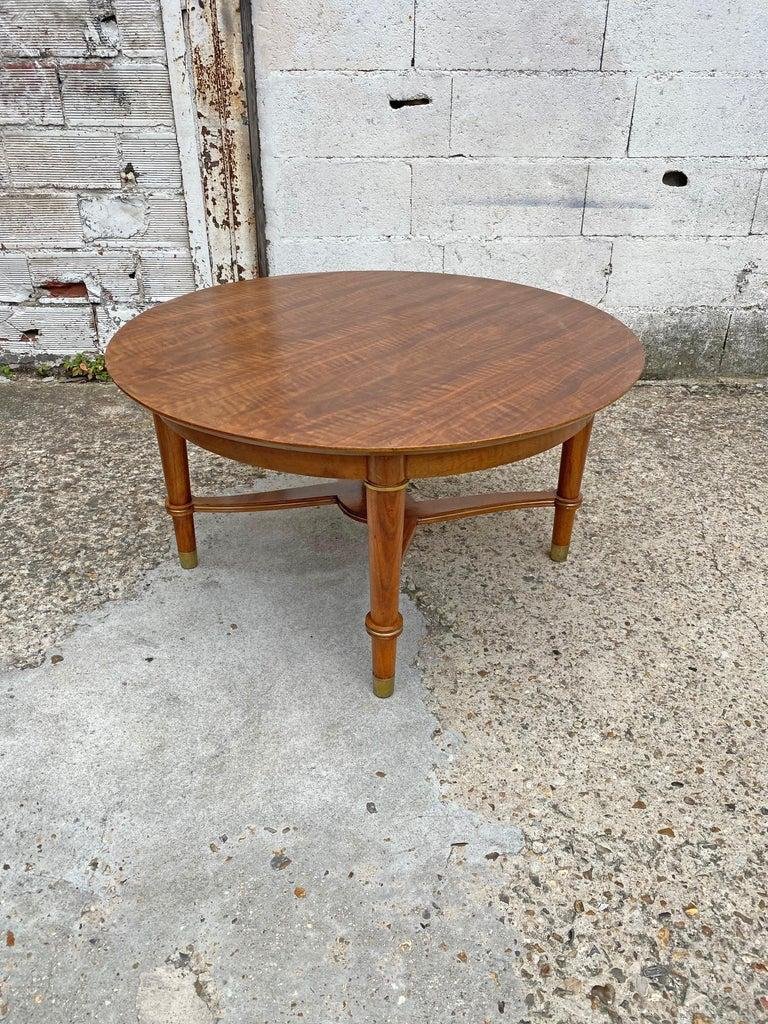 Jules Leleu, Signed Art Deco Pedestal Table, Circa 1930/1940-photo-1