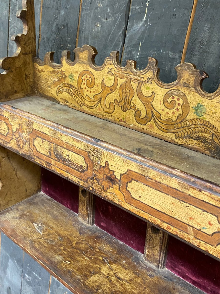 Folk Art Work, Shelf Circa 1900-photo-4