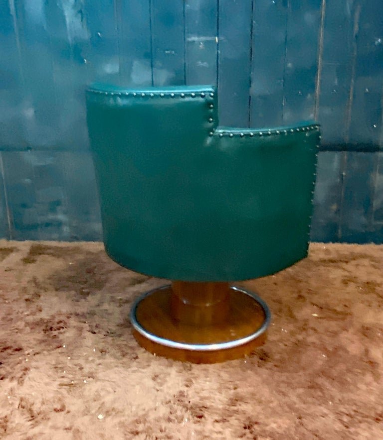 De Coene , fauteuil de bureau art deco en palissandre  circa 1930/1940-photo-2