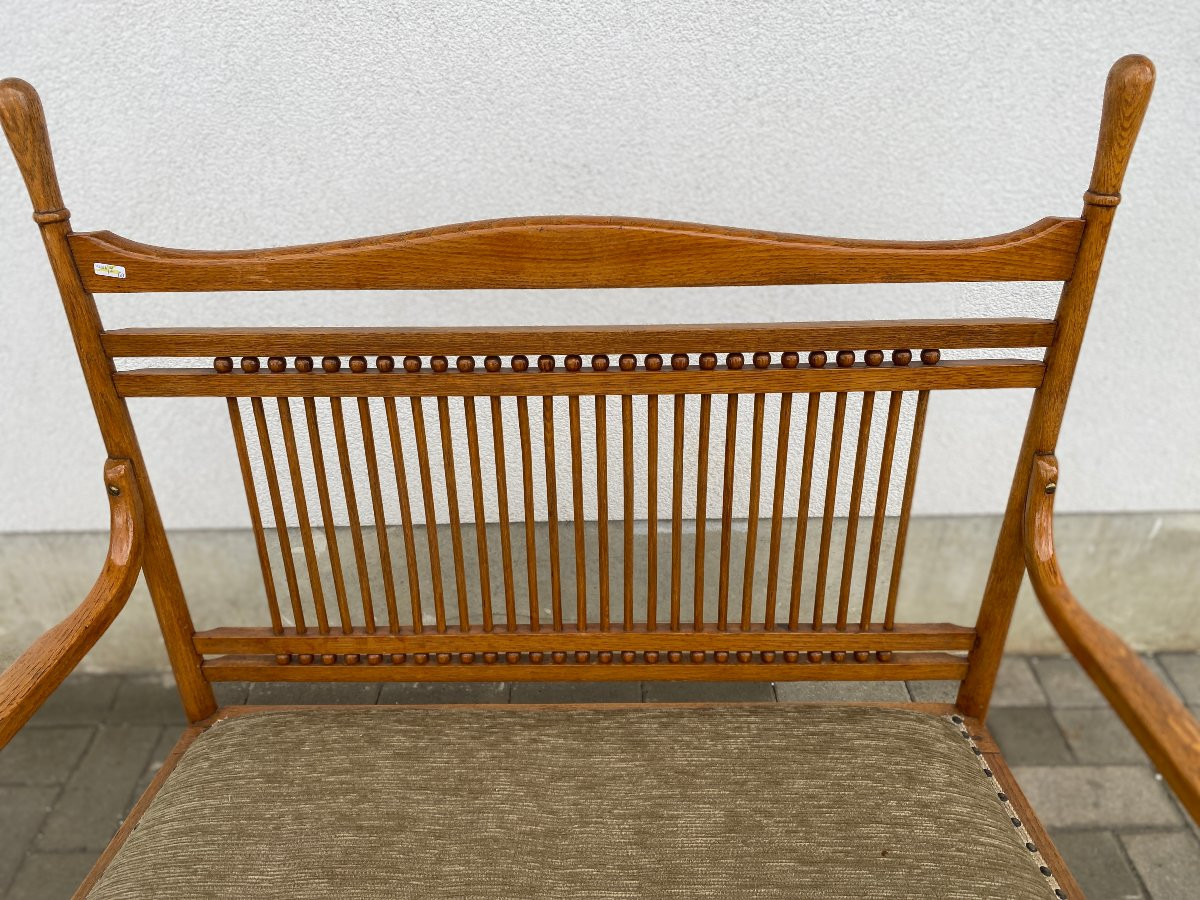 Viennese Session Bench Attributed To Thonet, Austria Circa 1900-photo-4