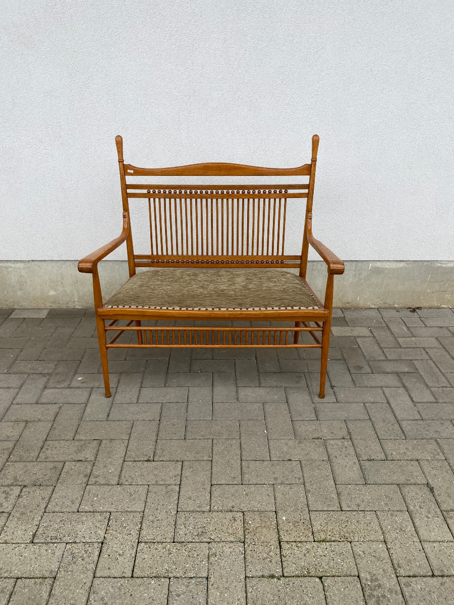 Viennese Session Bench Attributed To Thonet, Austria Circa 1900