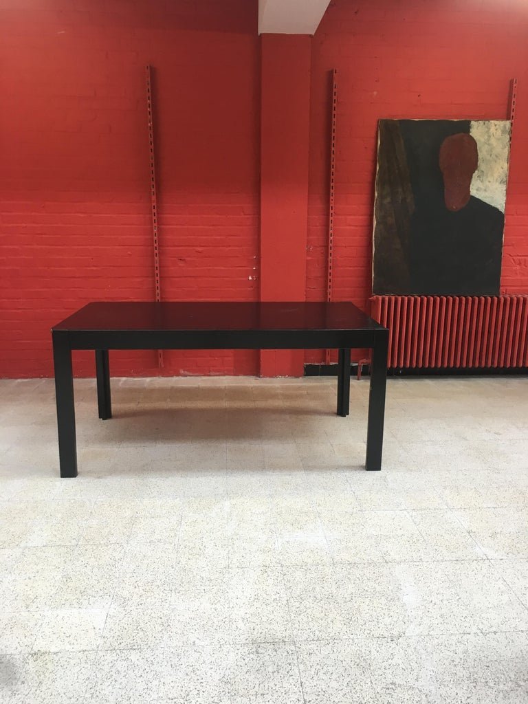De Coene. Blackened Oak Dining Table, Circa 1950-1960-photo-2