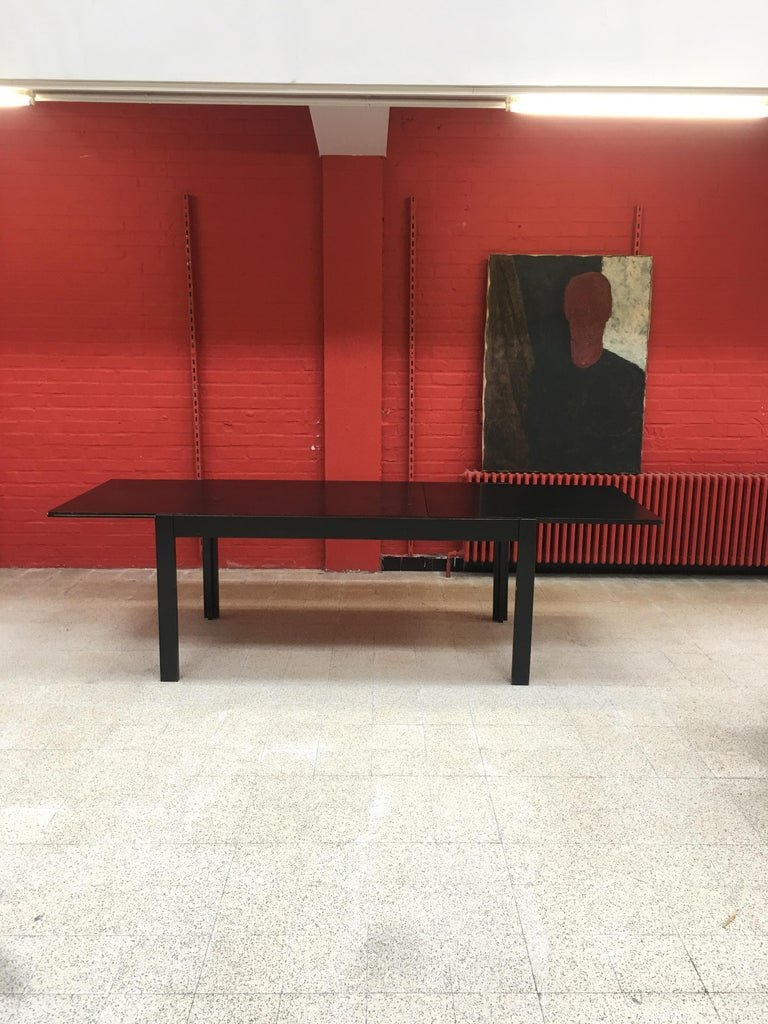 De Coene. Blackened Oak Dining Table, Circa 1950-1960-photo-7