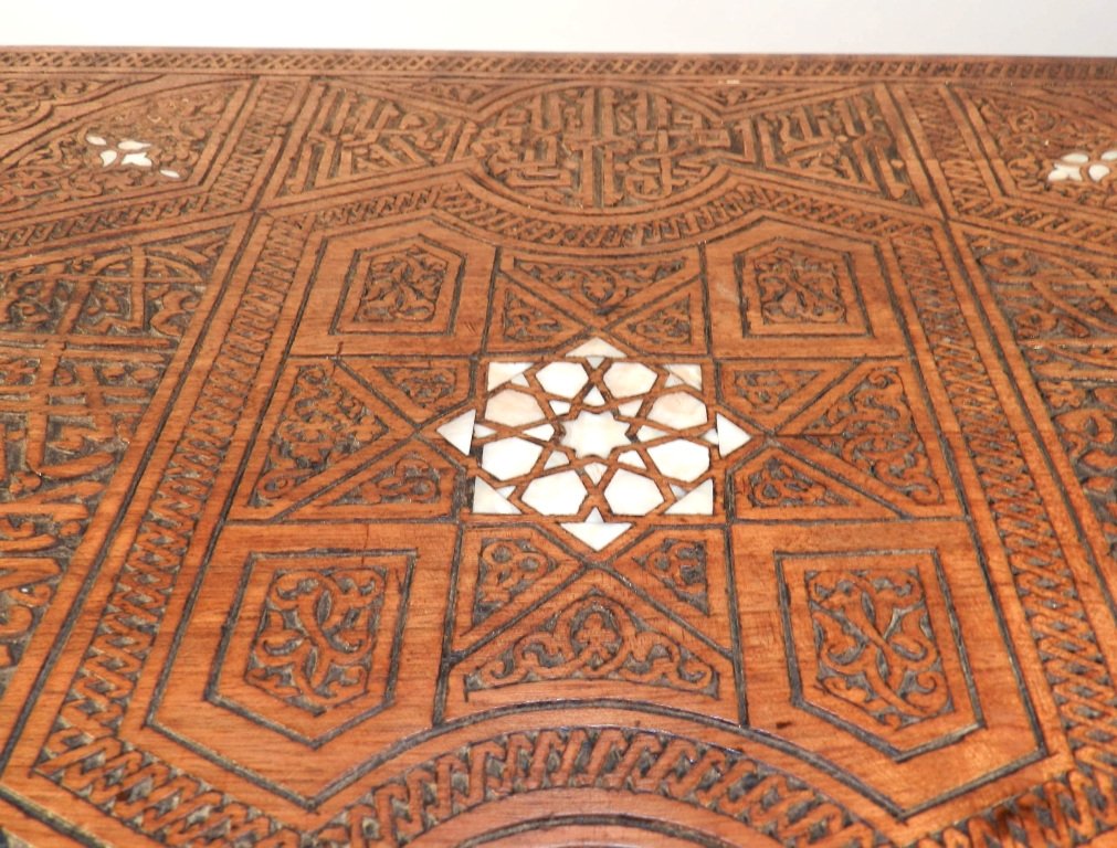 Antique Tea Table, Syria 19th Century, Fully Restored-photo-3