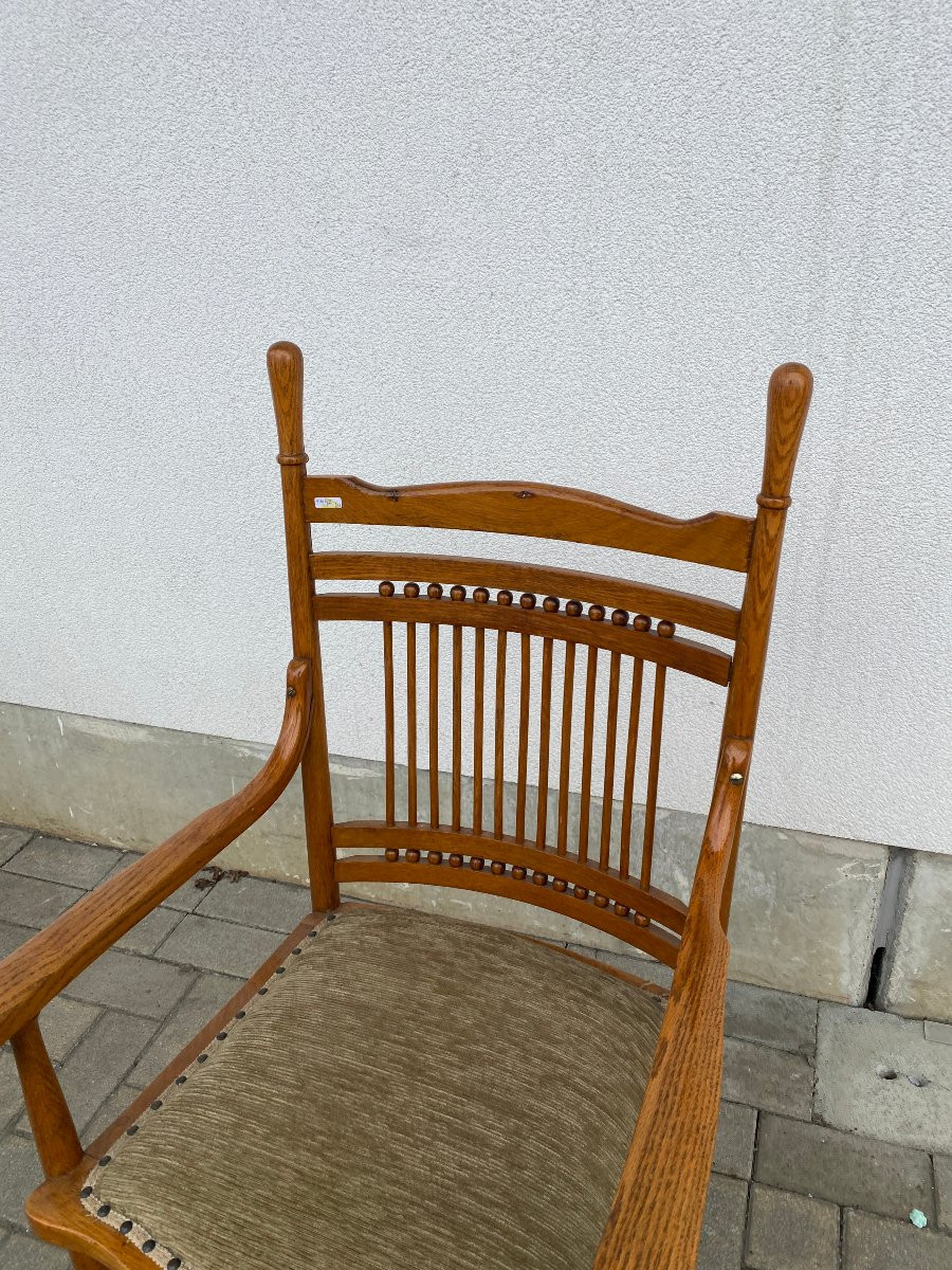 1 fauteuil Secession Viennoise attribué a Thonet , Autriche circa 1900-photo-4