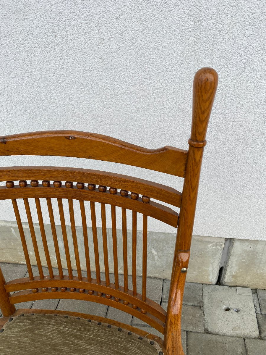 1 fauteuil Secession Viennoise attribué a Thonet , Autriche circa 1900-photo-3