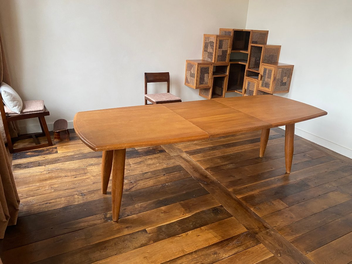 Guillerme et Chambron ,  rare table  circa 1960 , Edition Votre Maison-photo-2