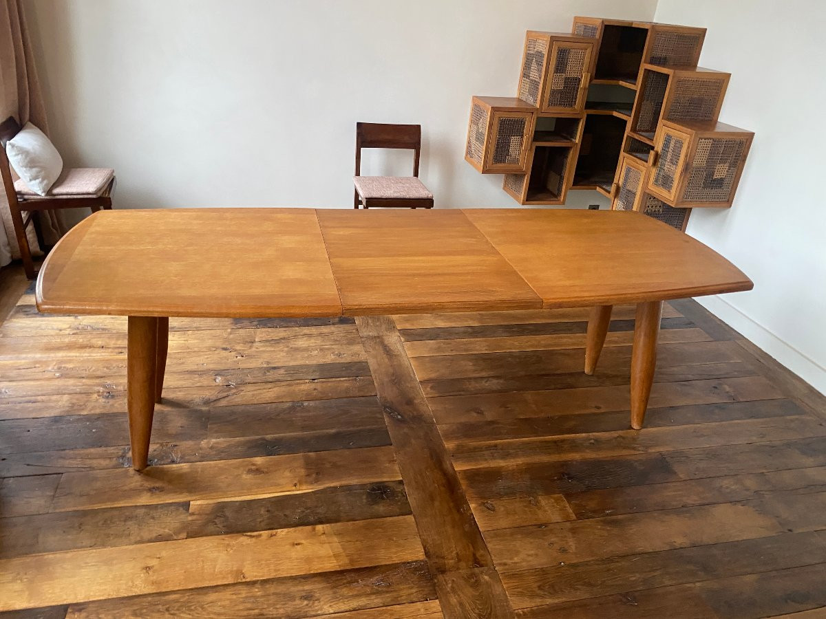 Guillerme et Chambron ,  rare table  circa 1960 , Edition Votre Maison-photo-3
