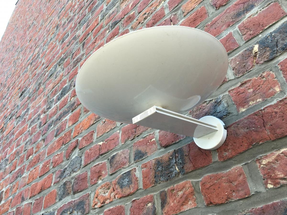 Set Of 6 Lacquered Metal Wall Lights Circa 1970/1980 Halogen Lighting -photo-3