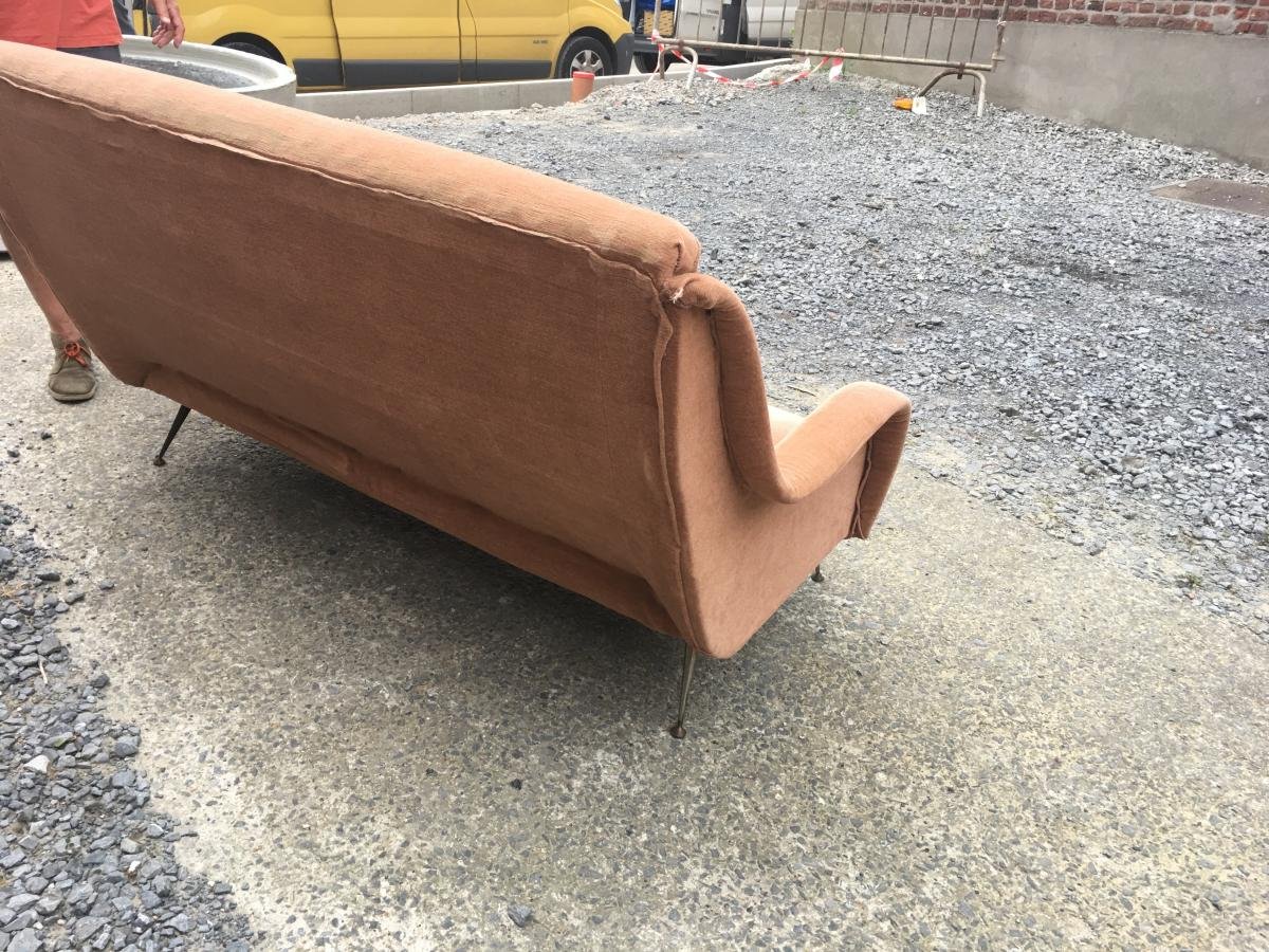 Vintage Italian Sofa Circa 1960 In The Style Of Marco Zanuso.-photo-4