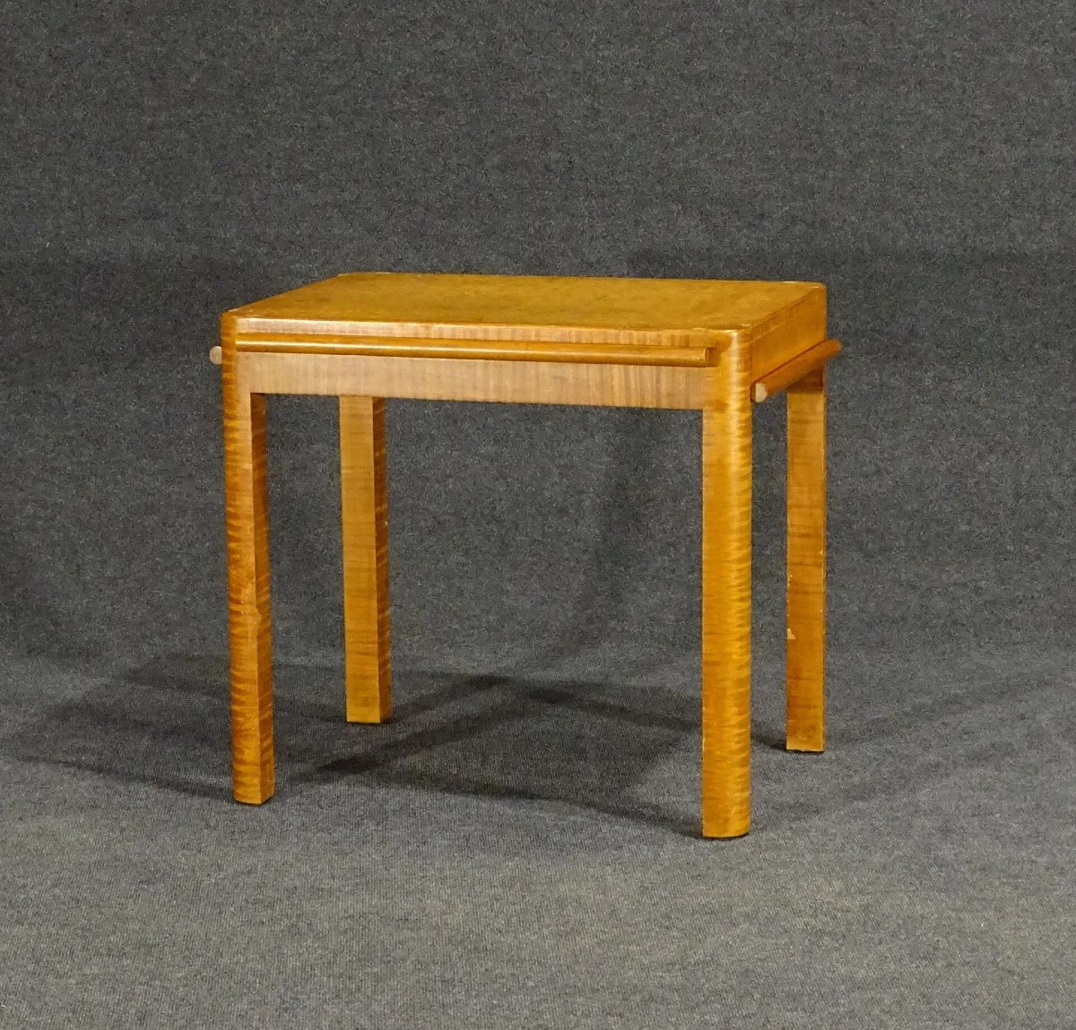 table desserte art deco en placage de citronnier et loupe ? circa 1930-photo-2