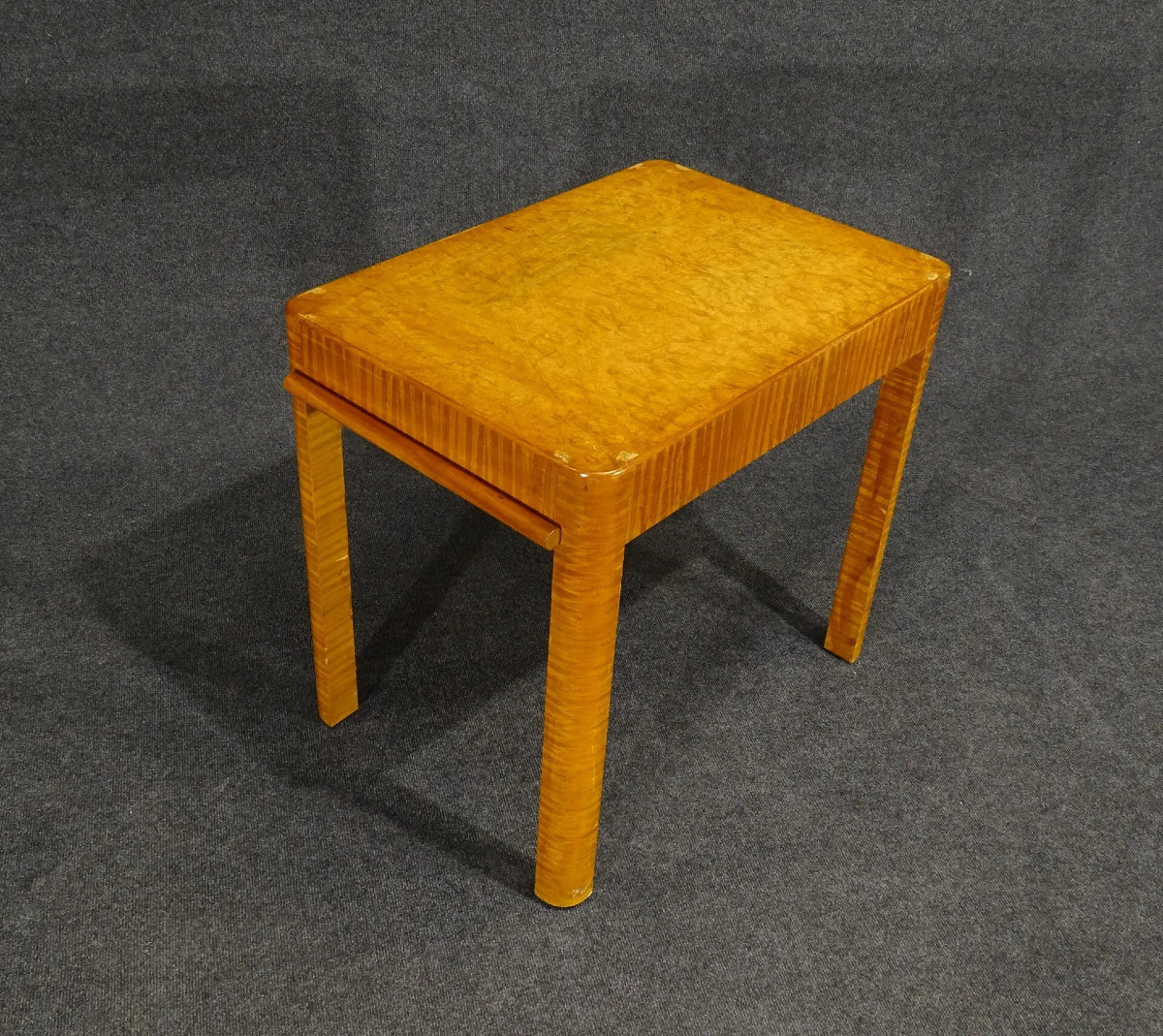 table desserte art deco en placage de citronnier et loupe ? circa 1930-photo-1