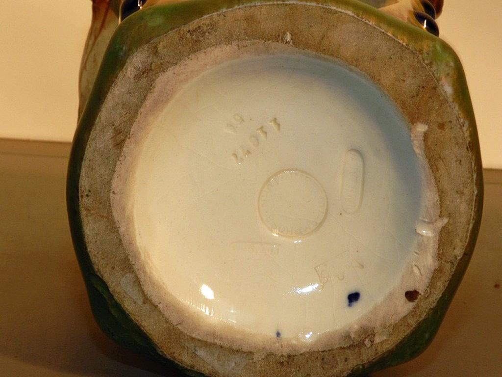 Amphora, Art Nouveau Ceramic Vase, Austria, Circa 1900 -photo-4