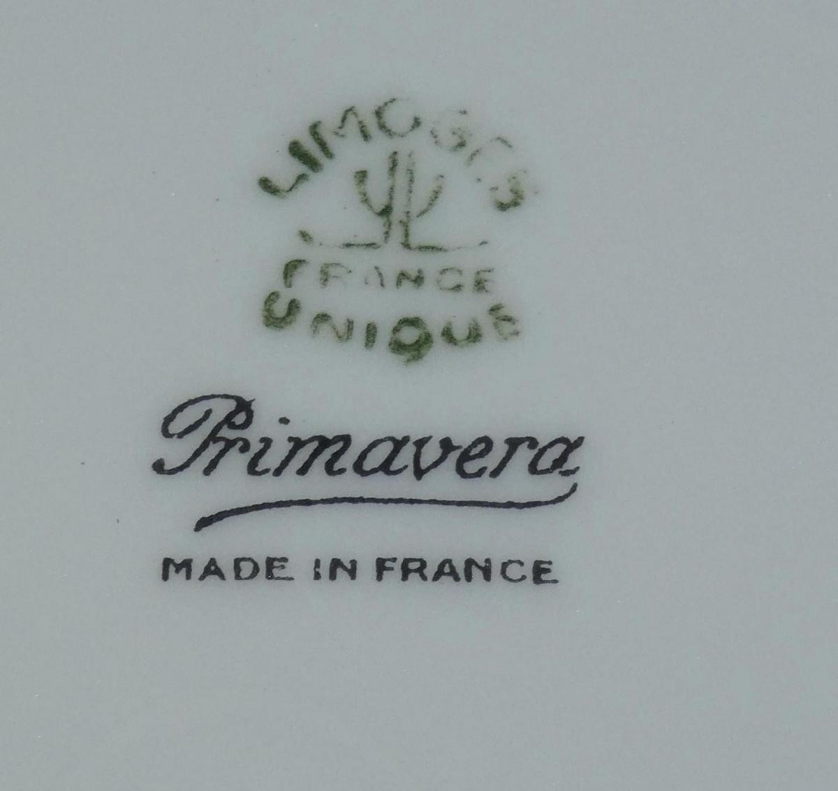 8 Assiettes Primavera Et Limoges, Epoque Art Deco  circa 1930-photo-2