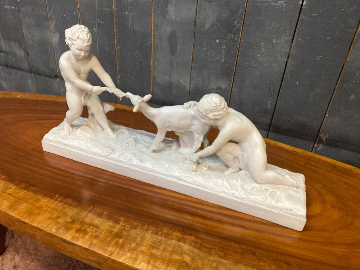 Ugo Cipriani (1887-1960) Large Art Deco Terracotta, White Patina, Circa 1930-photo-5