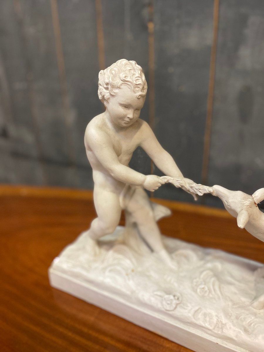 Ugo Cipriani (1887-1960) Large Art Deco Terracotta, White Patina, Circa 1930-photo-8