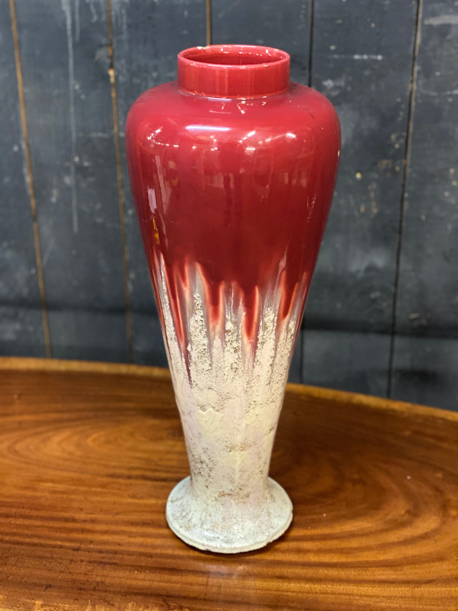 Grand vase art nouveau en céramique circa 1900 