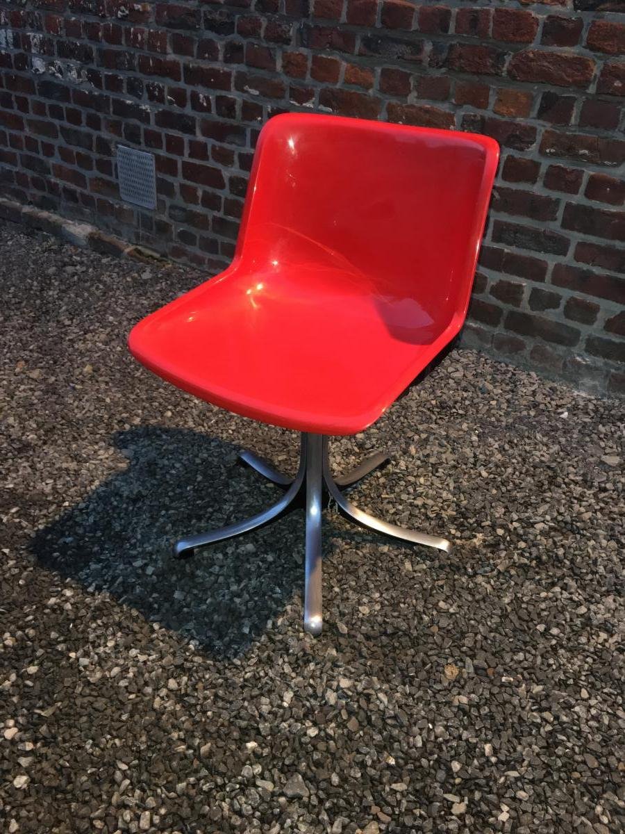 Osvaldo Borsani Pour Tecno, 12 Chaises Modèle Modus En Aluminium Et Plastique Italie, 1970s-photo-6