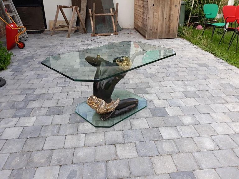 Maison Romeo Paris , Table basse  Circa 1970 -photo-3