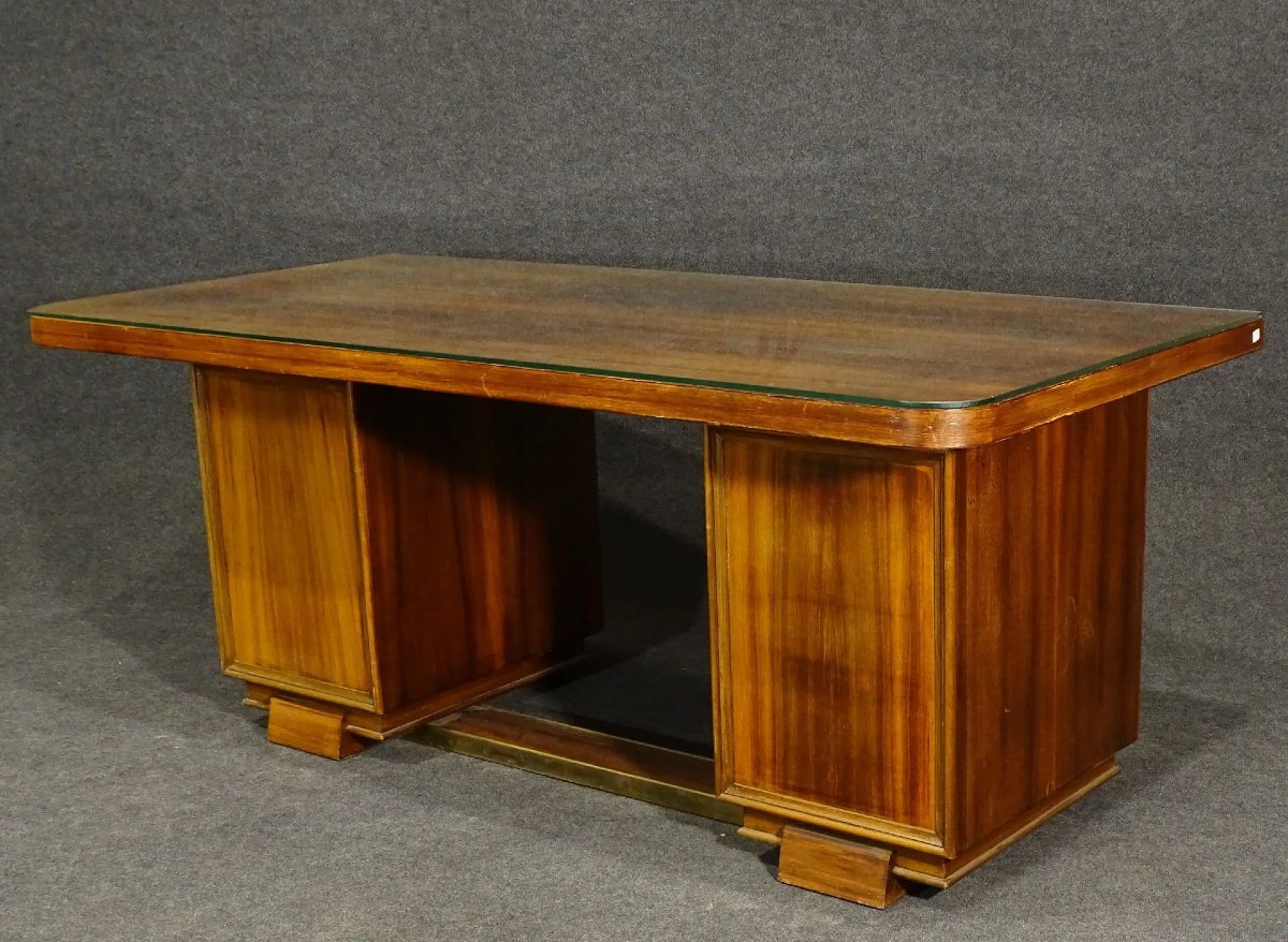 Art Deco Desk In The Style Of Jacques Adnet Circa 1930/1940-photo-5