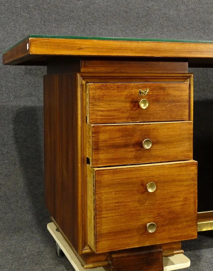 Art Deco Desk In The Style Of Jacques Adnet Circa 1930/1940-photo-7