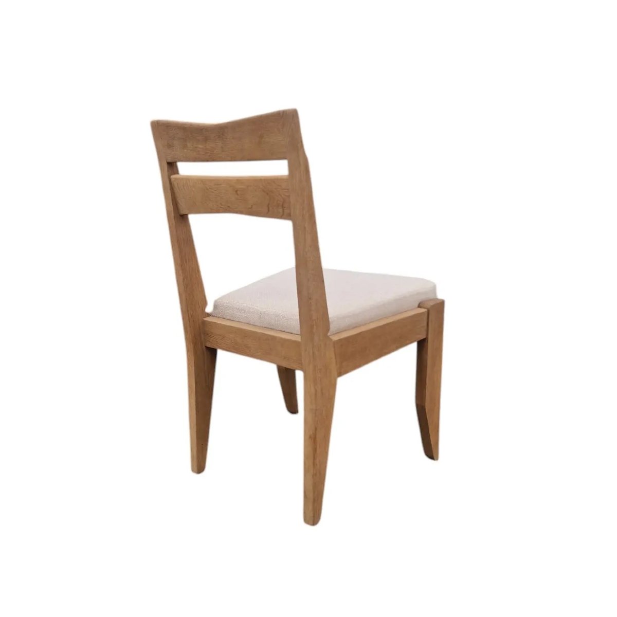 Guillerme Et Chambron, 6 chaises  En Chêne Edition Votre Maison Circa 1960/1970-photo-4