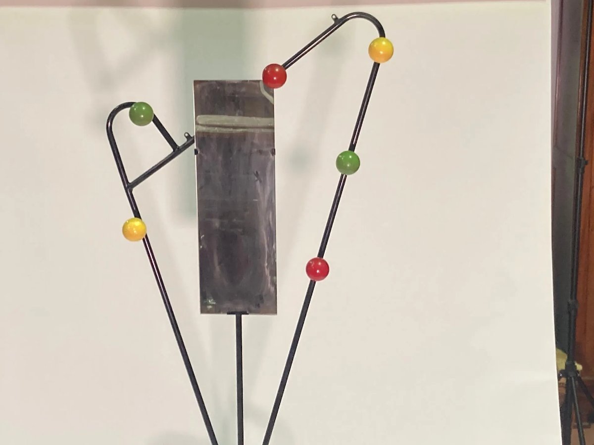 In The Taste Of Roger Féraud (1890-1964). Wall-mounted Umbrella Stand Circa 1960-photo-2