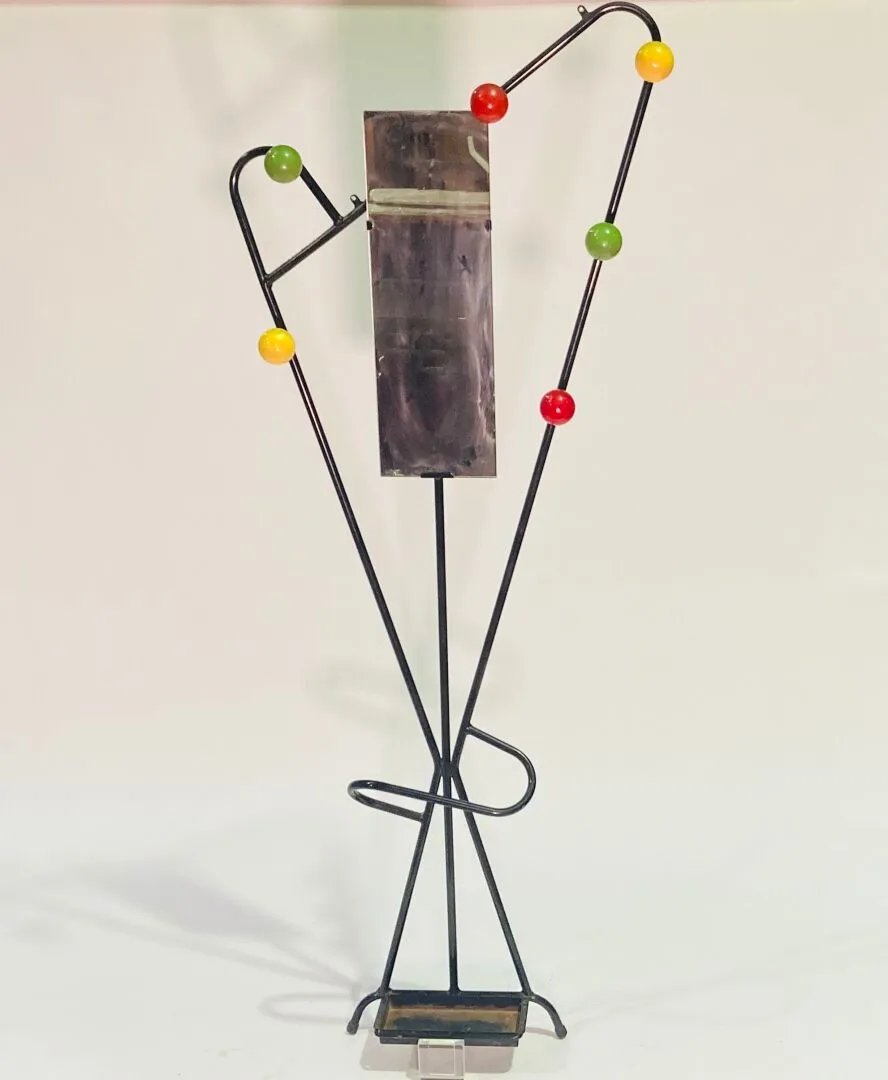 In The Taste Of Roger Féraud (1890-1964). Wall-mounted Umbrella Stand Circa 1960-photo-1