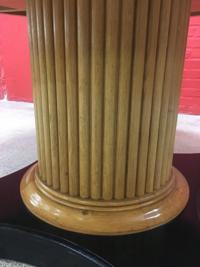 Large Art Deco Pedestal Table Attributed To De Coene Circa 1930/1950-photo-4