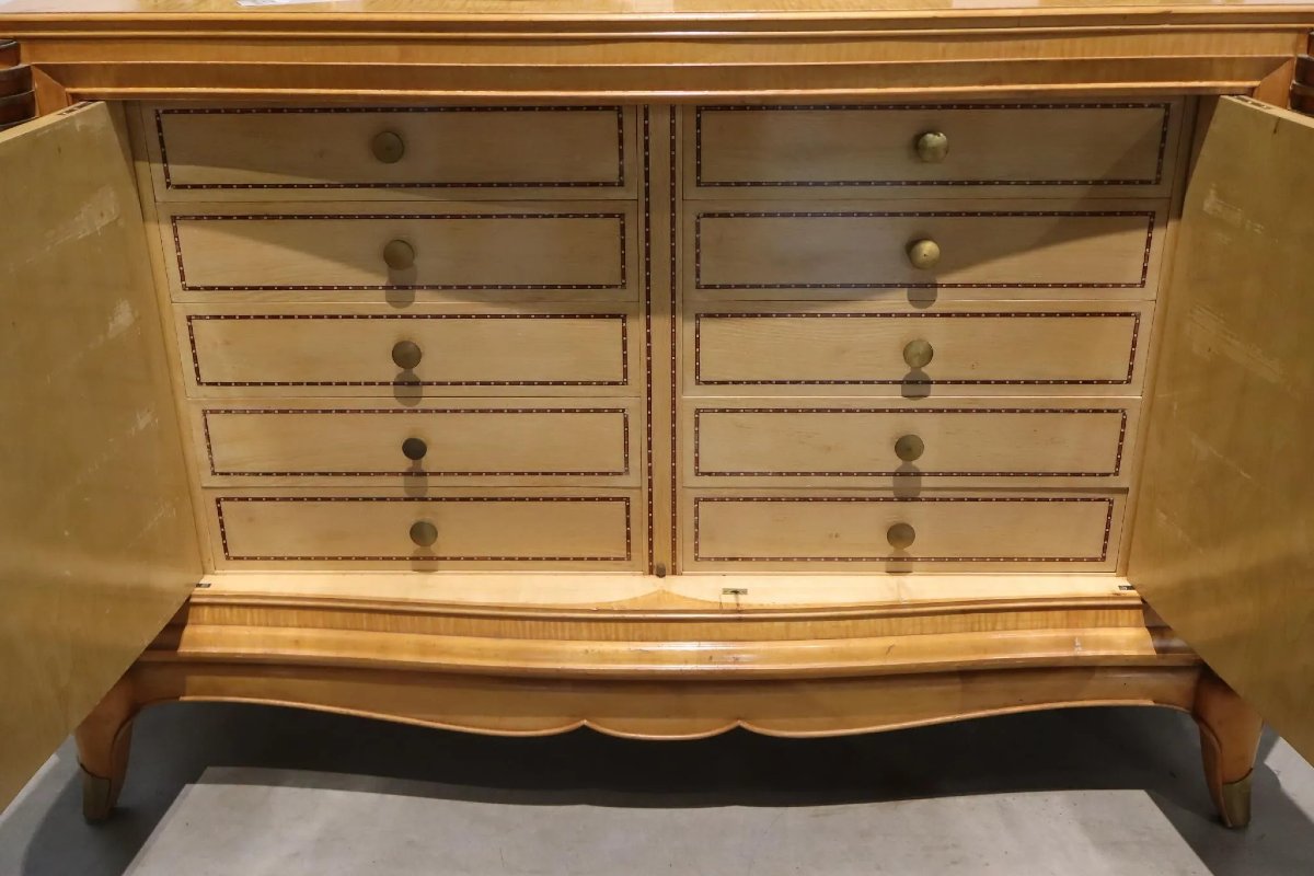 Art Deco Veneered Sideboard. In The Leleu Style Circa 1930/1940-photo-2