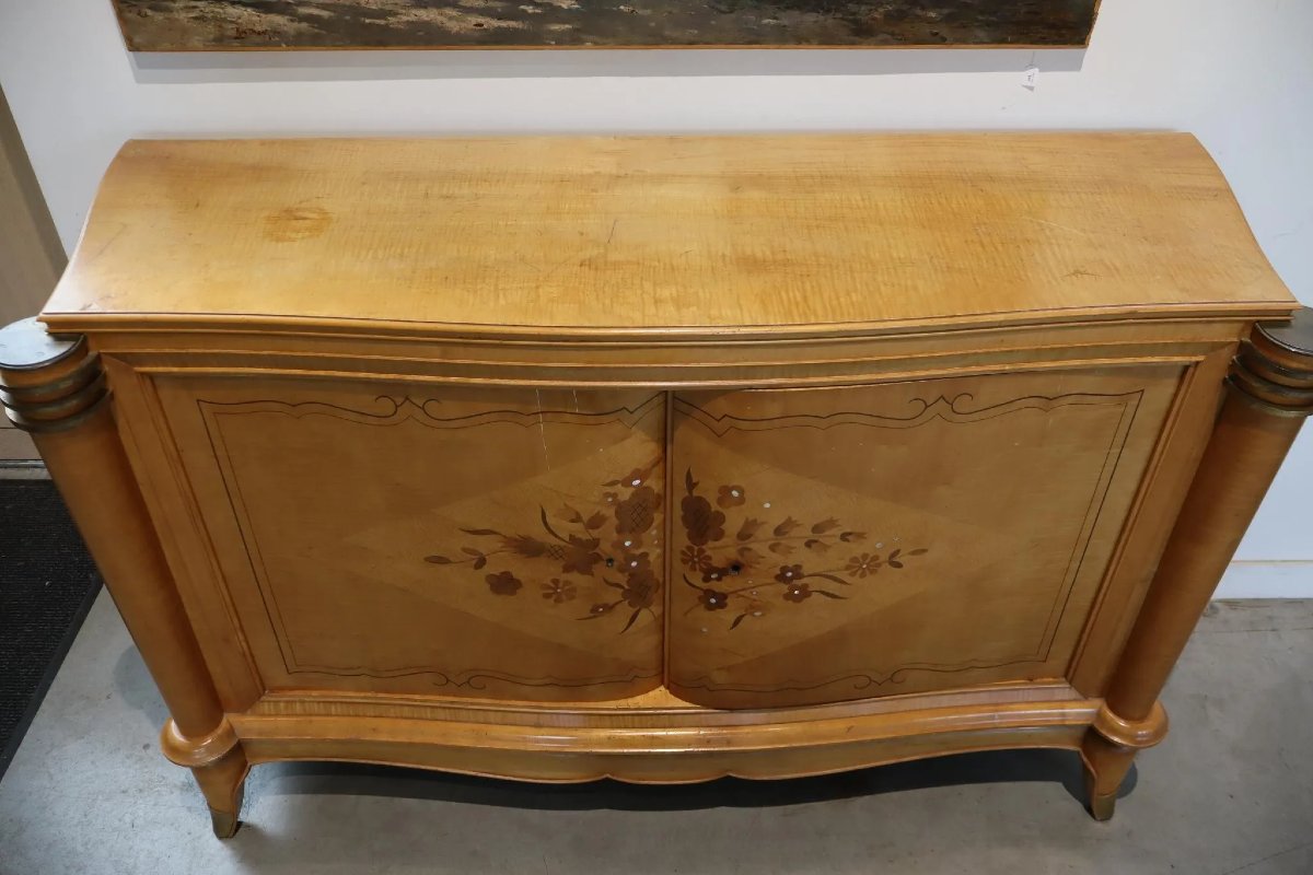 Art Deco Veneered Sideboard. In The Leleu Style Circa 1930/1940-photo-6