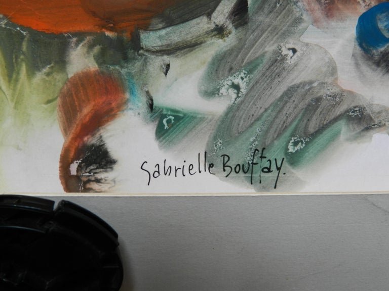 Gabrielle Bouffay, Saint Tropez. Watercolor Gouache. Circa 1970-photo-2