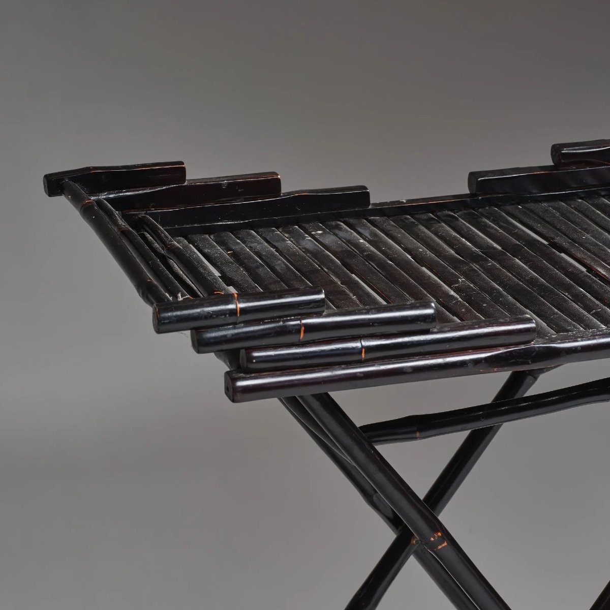 Maison Peret Et Vibert (attributed To) Two Chairs And A Folding Table Circa 1900-photo-3