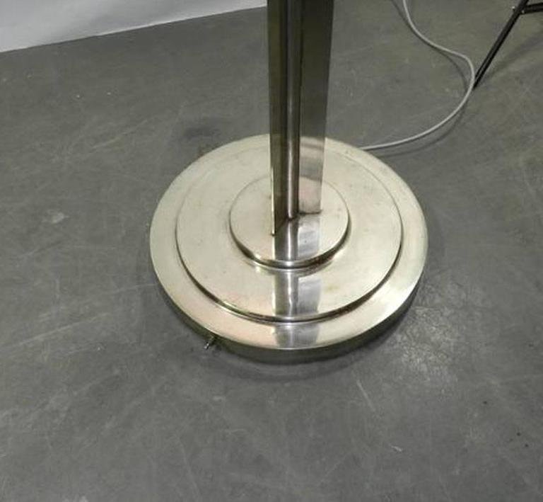 Jean Perzel ,tres rare Lampadaire Art Deco , Modele 32 , En Bronze Nickele.circa 1932-photo-6
