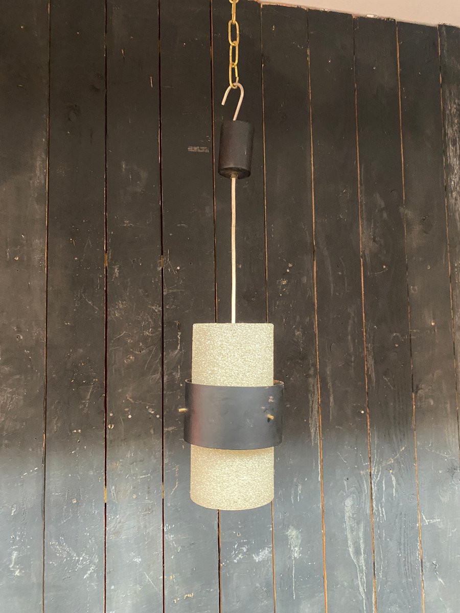 Louis Kalf , suspension en perpex et métal, Edition Philips circa 1950/1960-photo-2