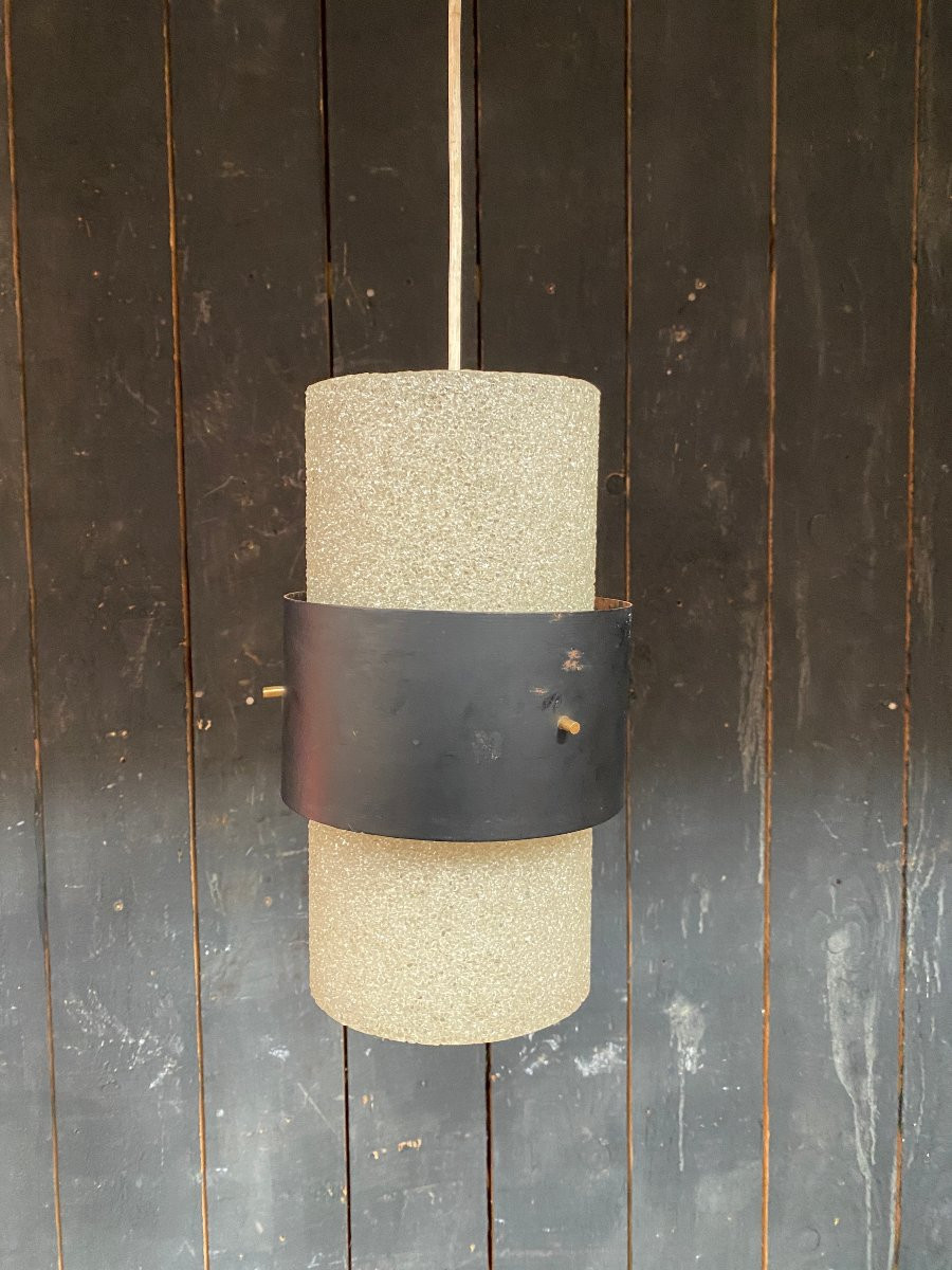 Louis Kalf , suspension en perpex et métal, Edition Philips circa 1950/1960-photo-1