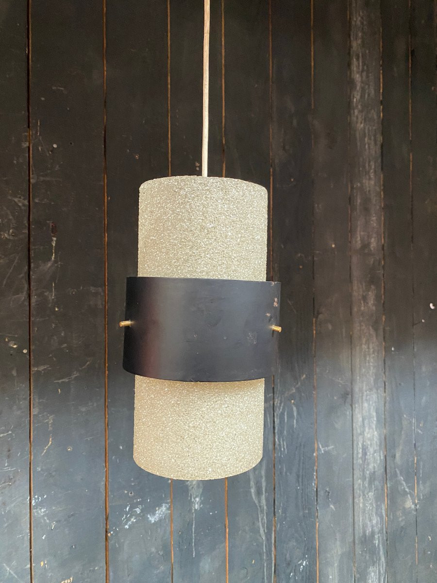 Louis Kalf , suspension en perpex et métal, Edition Philips circa 1950/1960-photo-2