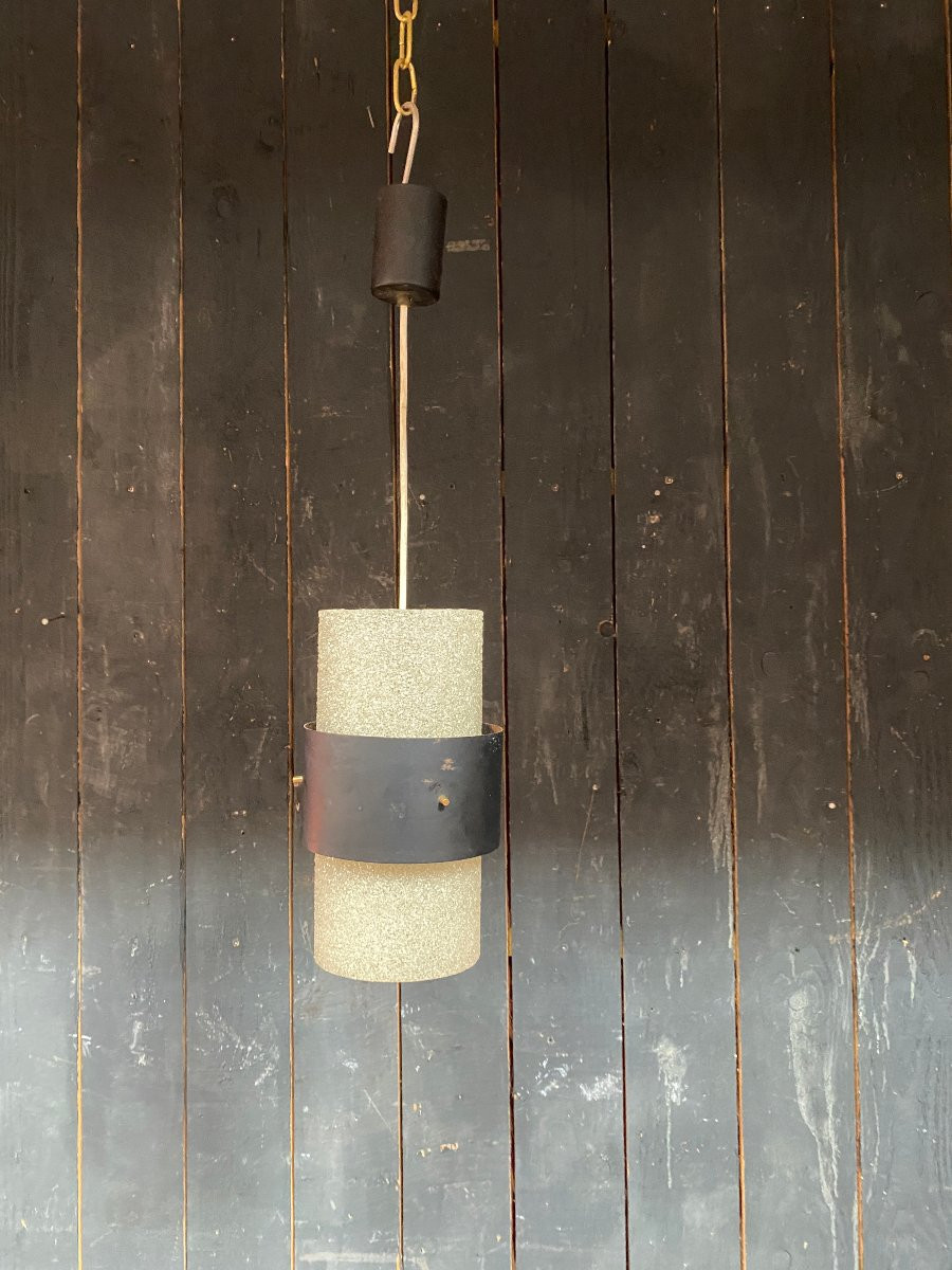Louis Kalf , suspension en perpex et métal, Edition Philips circa 1950/1960-photo-3