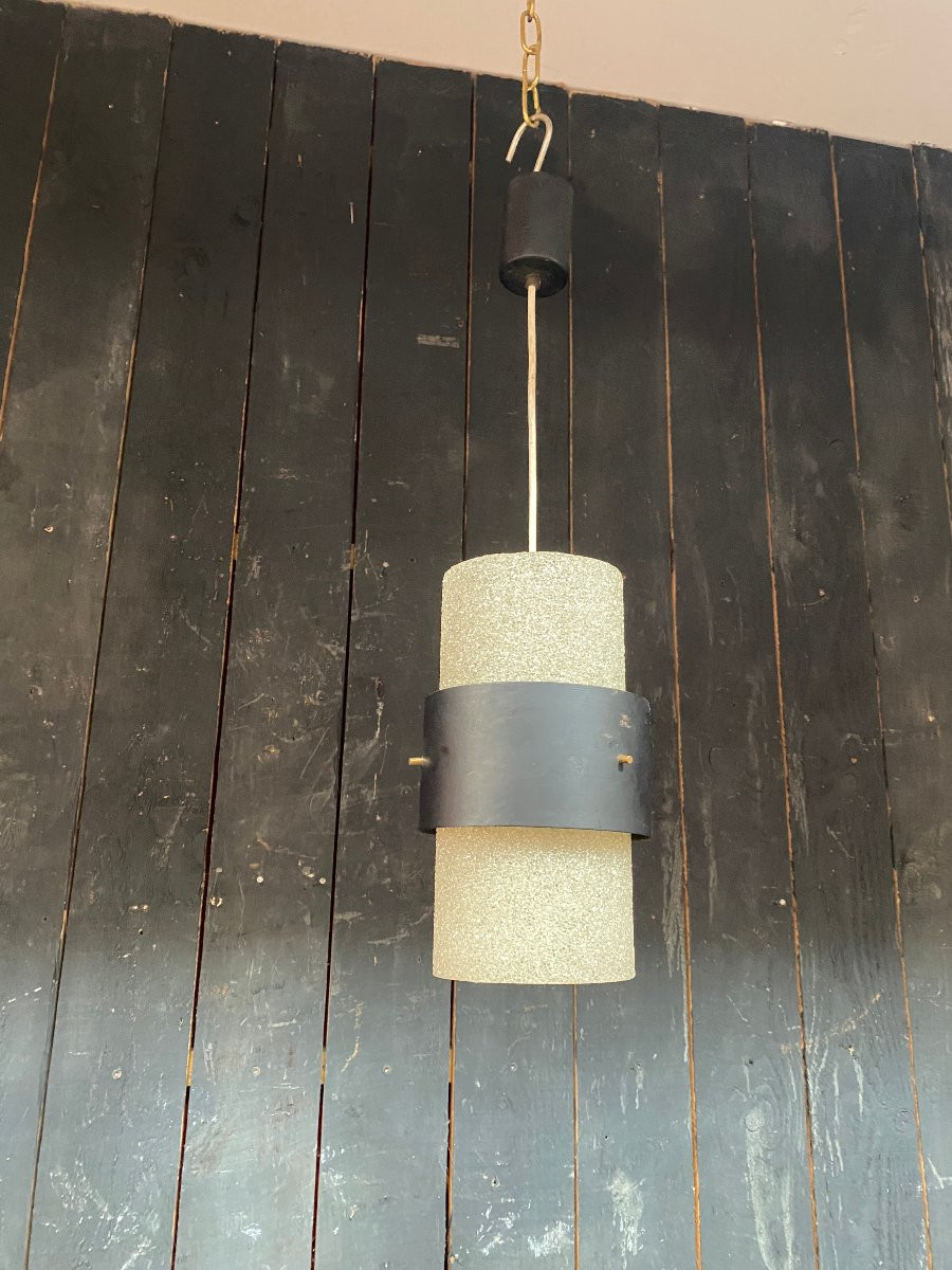 Louis Kalf , suspension en perpex et métal, Edition Philips circa 1950/1960-photo-4