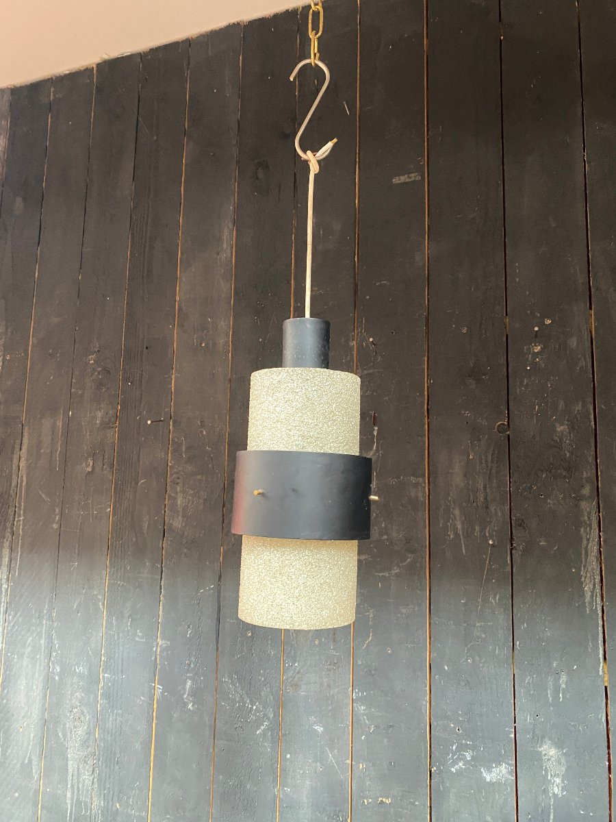 Louis Kalf , suspension en perpex et métal, Edition Philips circa 1950/1960-photo-5