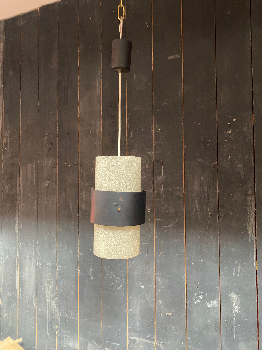 Louis Kalf , suspension en perpex et métal, Edition Philips circa 1950/1960