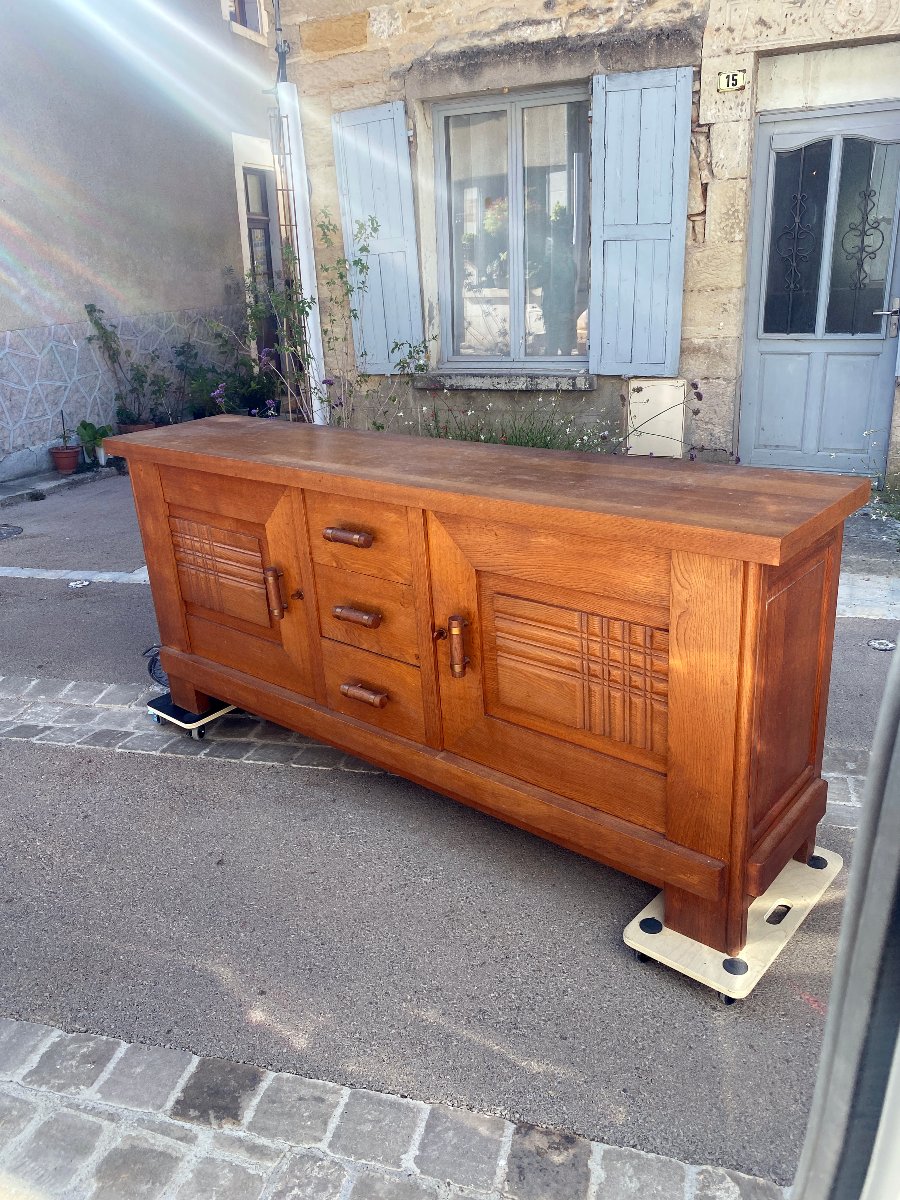 Charles Dudouyt (attributed To) Art Deco Oak Sideboard, Circa 1930–1940-photo-3