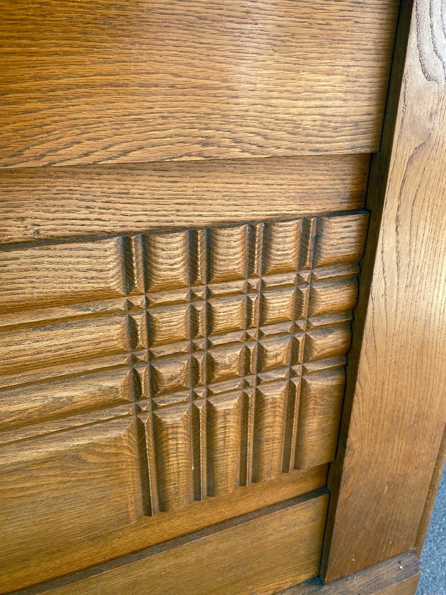 Charles Dudouyt (attributed To) Art Deco Oak Sideboard, Circa 1930–1940-photo-3